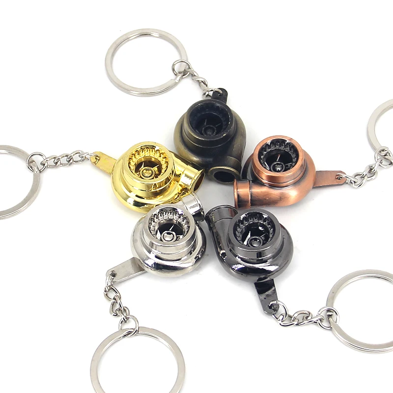 2024 Hot Selling Metal Car Keychains Wheel Hub Brake Disc Gearbox Blower-Unique & Stylish Keychains