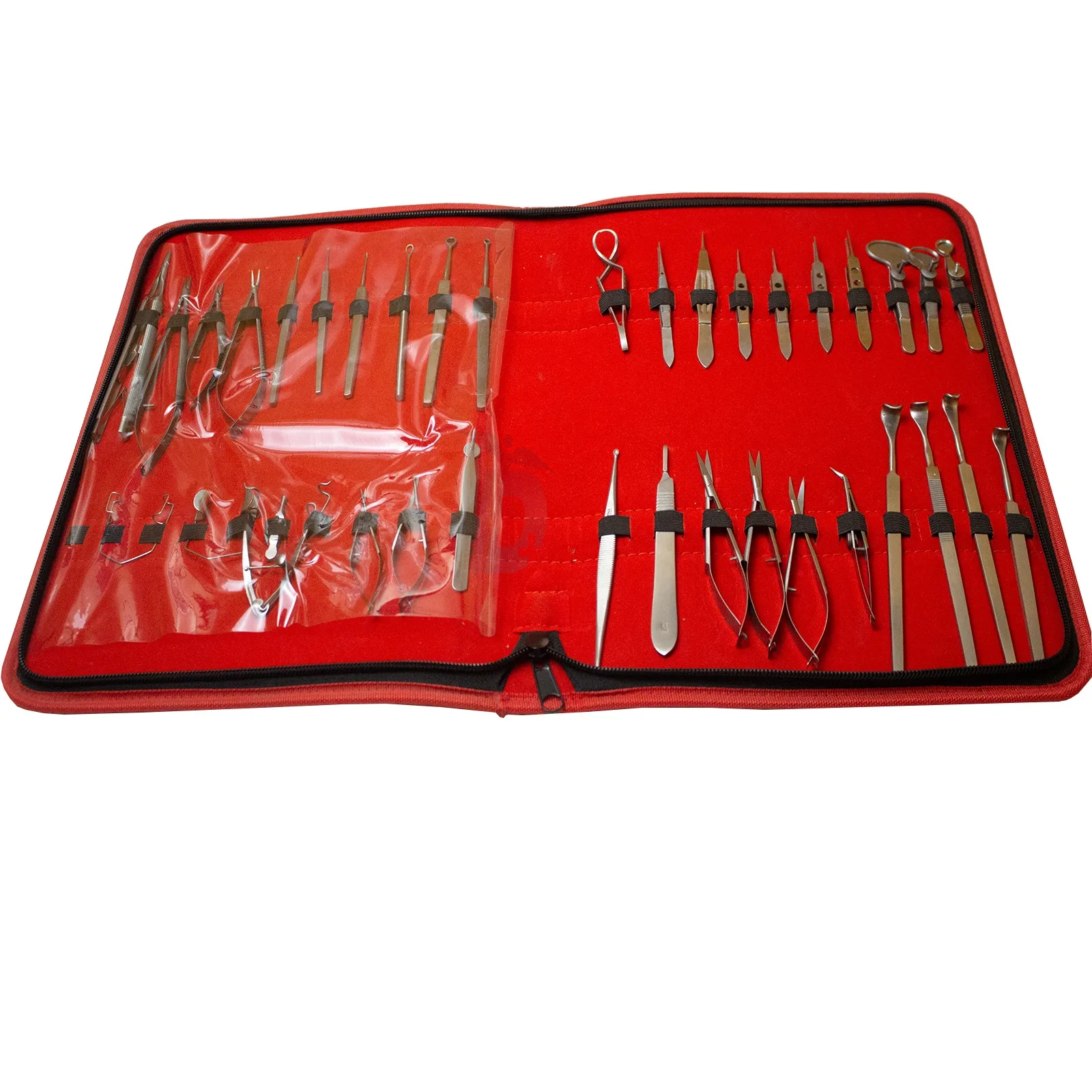 Set of 46 PCs Ophthalmic Eye Micro Surgery Surgical Instruments Set with Pouch