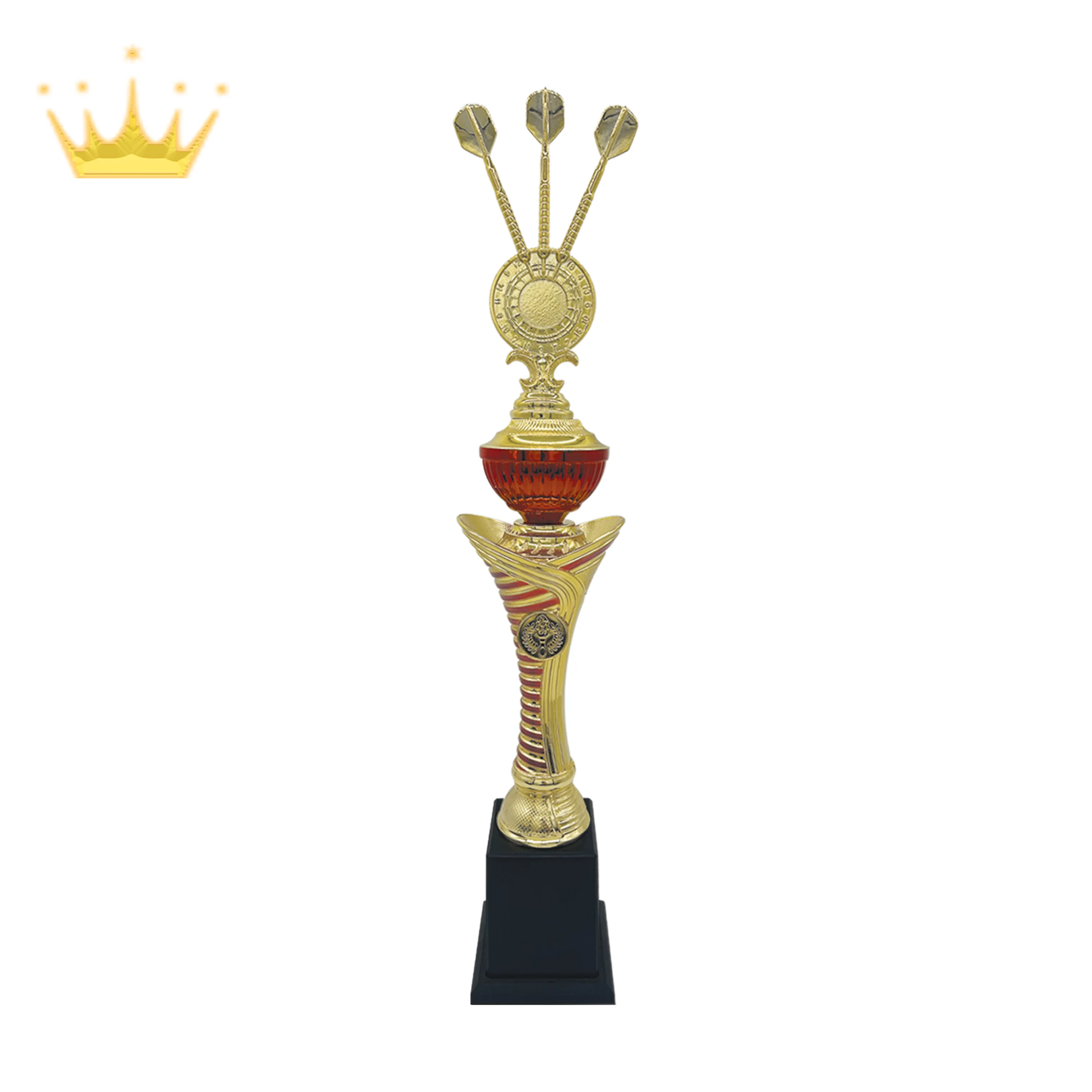 Dart Plastic Trophy Gold Red Suitable For Competition Souvenir