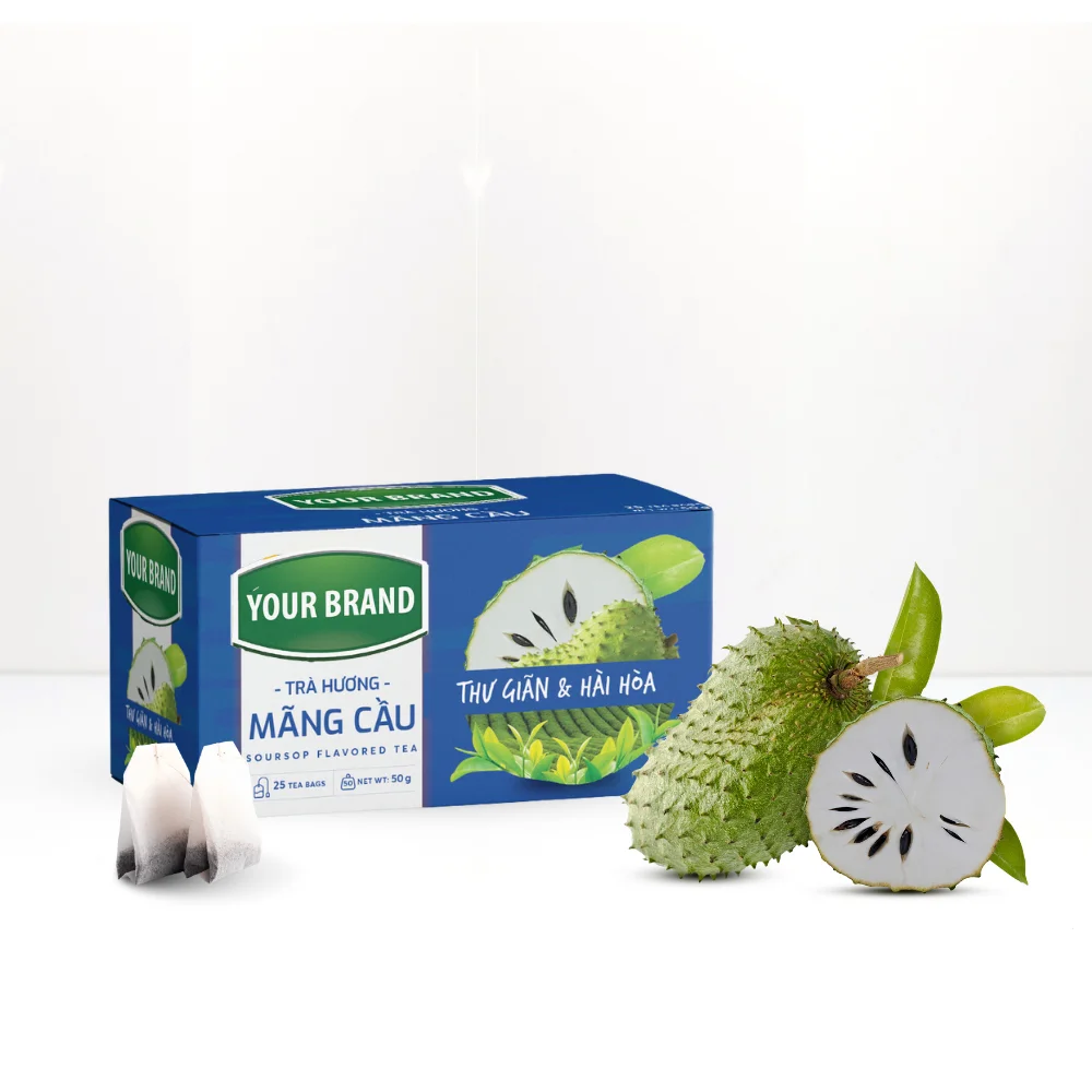 Прямая Продажа с фабрики пакетик для чая со вкусом Soursop пакеты охлаждения чайные смеси 20 25 пакетиков упаковочные этикетки на заказ
