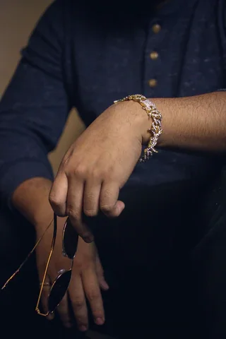 12 MM Barbed Wire Iced Out Hip Hop Certified Gold Cuban Link Real Diamond Bracelet Jewelry Gift For Your Husband