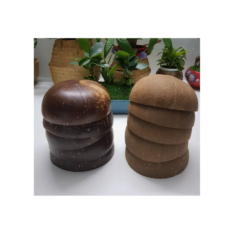 Coconut Bowl Shell Wholesale Environment Friendly Handicraft Salad Bowl Ready To Ship From Vietnam Manufacturer