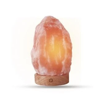 High quality Wholesale 2024  100% Natural air purifier Rock Salt Lamps Rough Iron Stand Himalayan Salt Lamp For Home Decoration