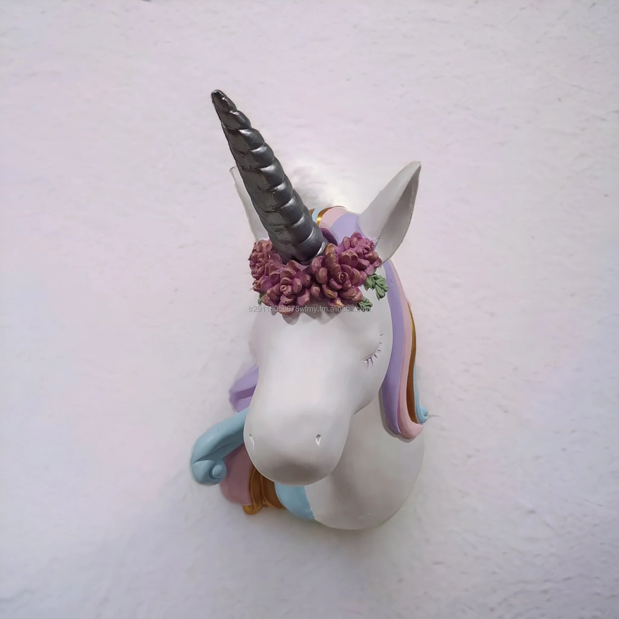 Best Selling Unicorn Colorful Wall Sculpture Kids room decor wall hanging children room gift decoration cute statue