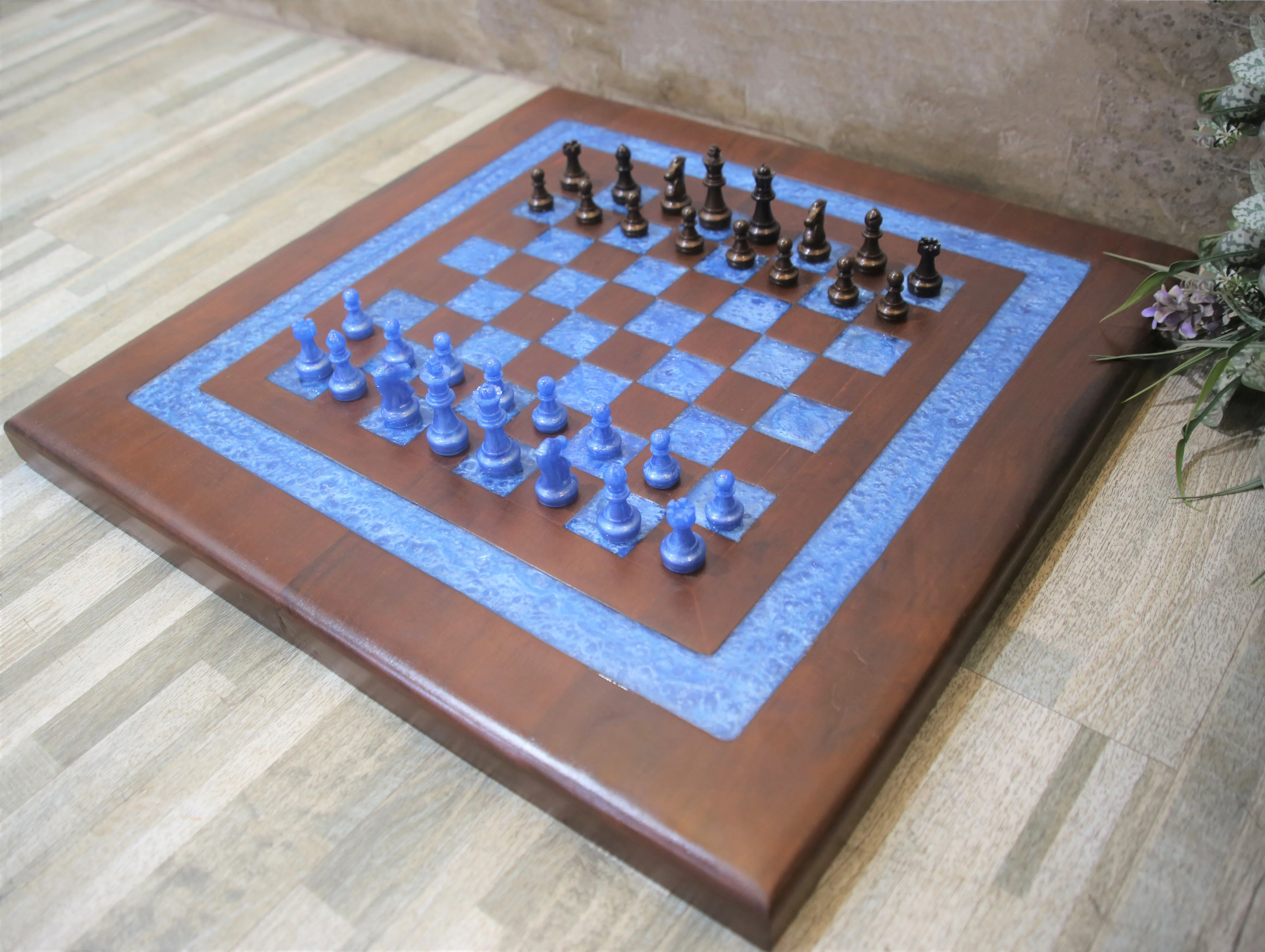 DM317 Amazon Hot Sale International Epoxy Resin Chess Board best quality chess set game board