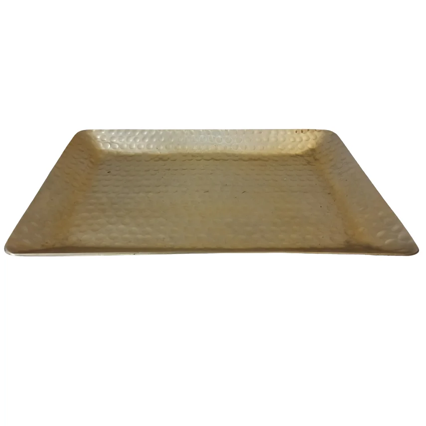 Trays in Aluminium Stylish And Durable Unique Design Top Standard Product Indian Handicraft Item High Quality Home Decorative
