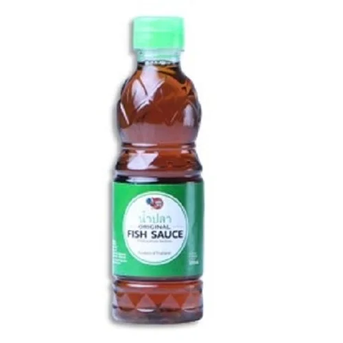 Cooking Thailand Salty Tasty Anchovy ODM 300ml 70% Pure Mae Fu Fish Sauce In Bottle Packaging With 24 months