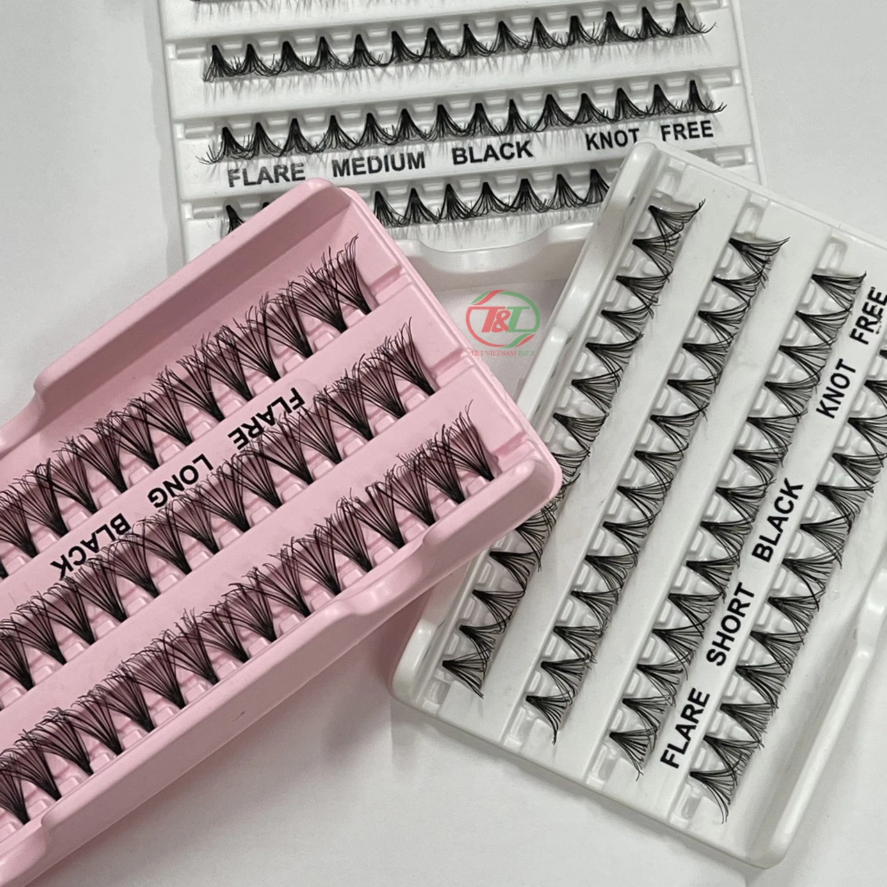 Mink lashes extension from Vietnam fan eyelashes cashmere lash extensions fake eyelashes premade fans eyelashes 0.07C lash trays
