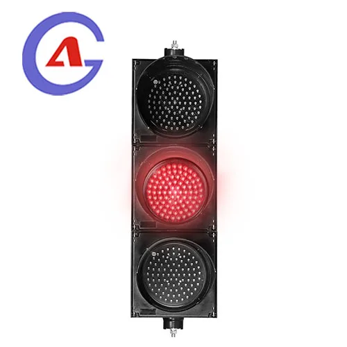 300mm 3 sections red flashing led traffic signal blinking light