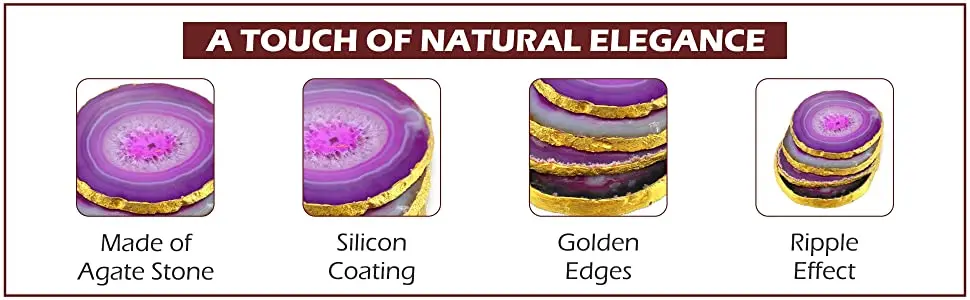 Agate Coasters 2022 New Natural Agate Crystal Coasters Gem Stone Crystal Blue Color high quality In Cheap Price