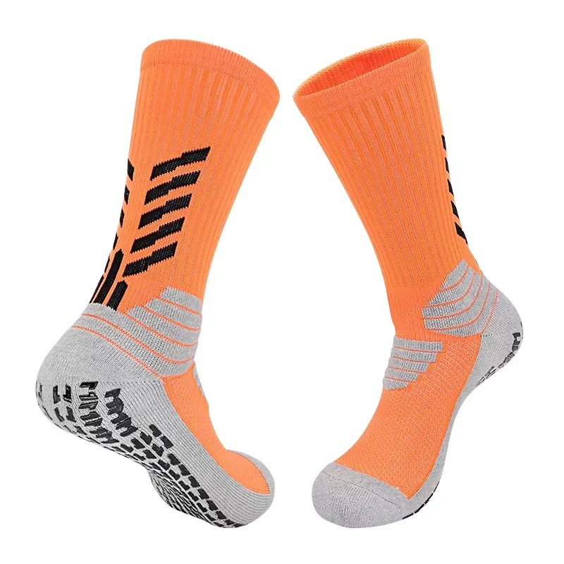 Hot Sale Fashion Grip Soccer Socks Anti Slip Socks Custom Design Athletic Running Football Grip Socks