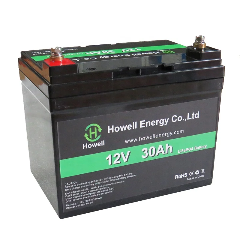 Rechargeable Factory Li-Ion Battery Pack 12V 30ah LiFePO4 Lithium Battery Replacement Lead Acid