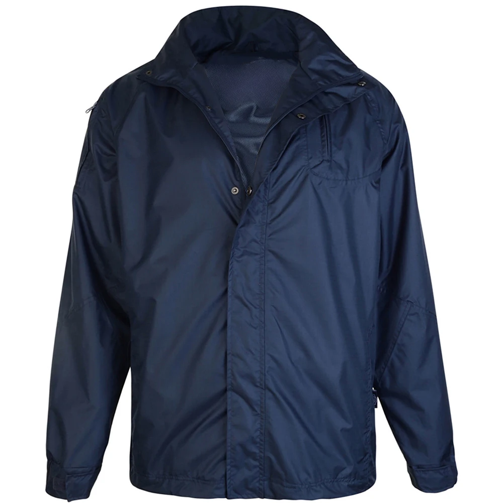 Best Selling Rain Jacket Parachute Made Adjustable Waist Zipper Up Closure Hooded Jacket With Custom Logo For Sale