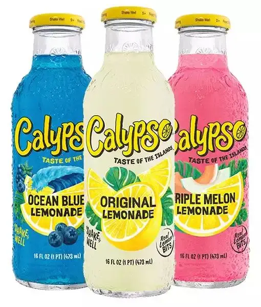 Купить недорогой Lemonade из Калипсо, безалкогольные напитки/Калипсо 473 мл x 12 стеклянных бутылок, киви Lemonade/Калипсо остров, волнистый лимонад