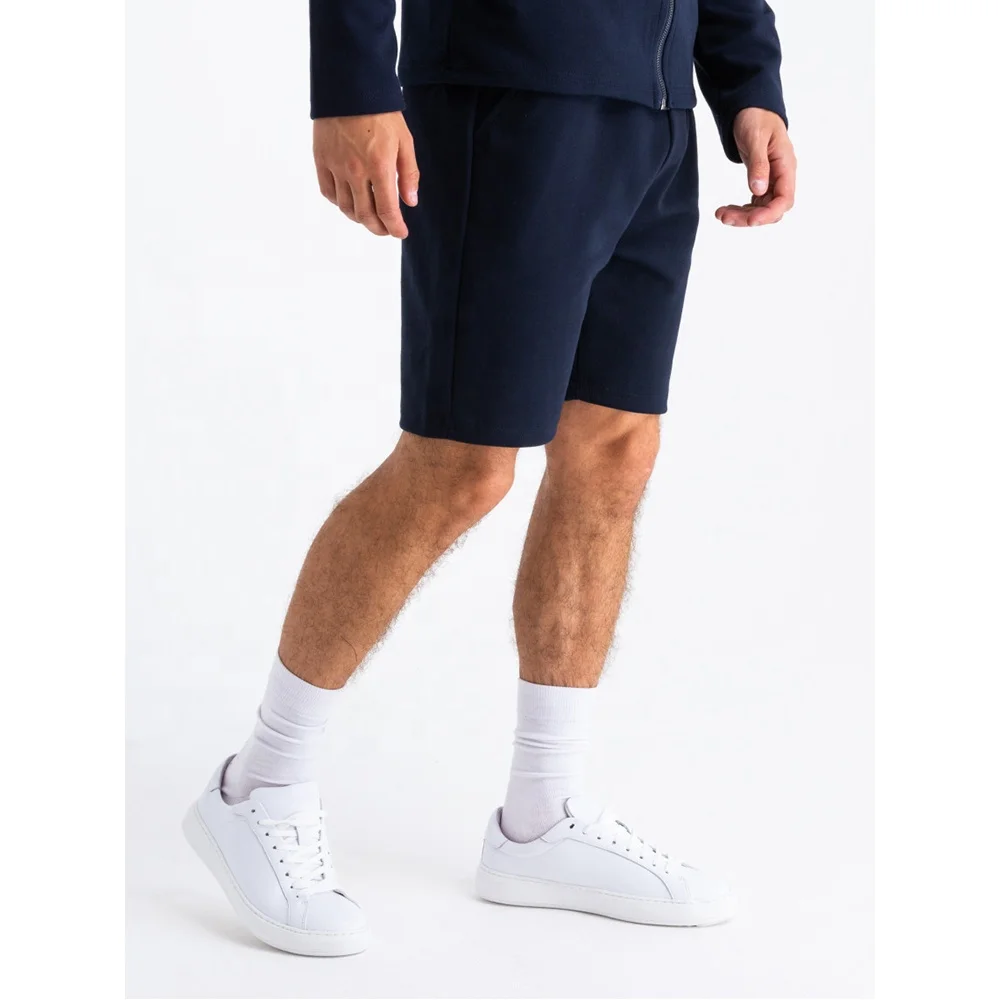 New Hot Sale Customized Men Summer Tracksuits 100% Cotton Men Two Piece Shorts And Hoodies Twin Sets