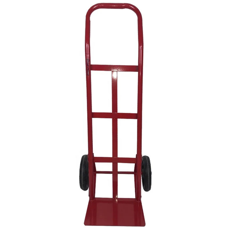 For sales manufacture direct in Vietnam hand truck trolley 300kg solid wheel stainless for carrying goods red color painting