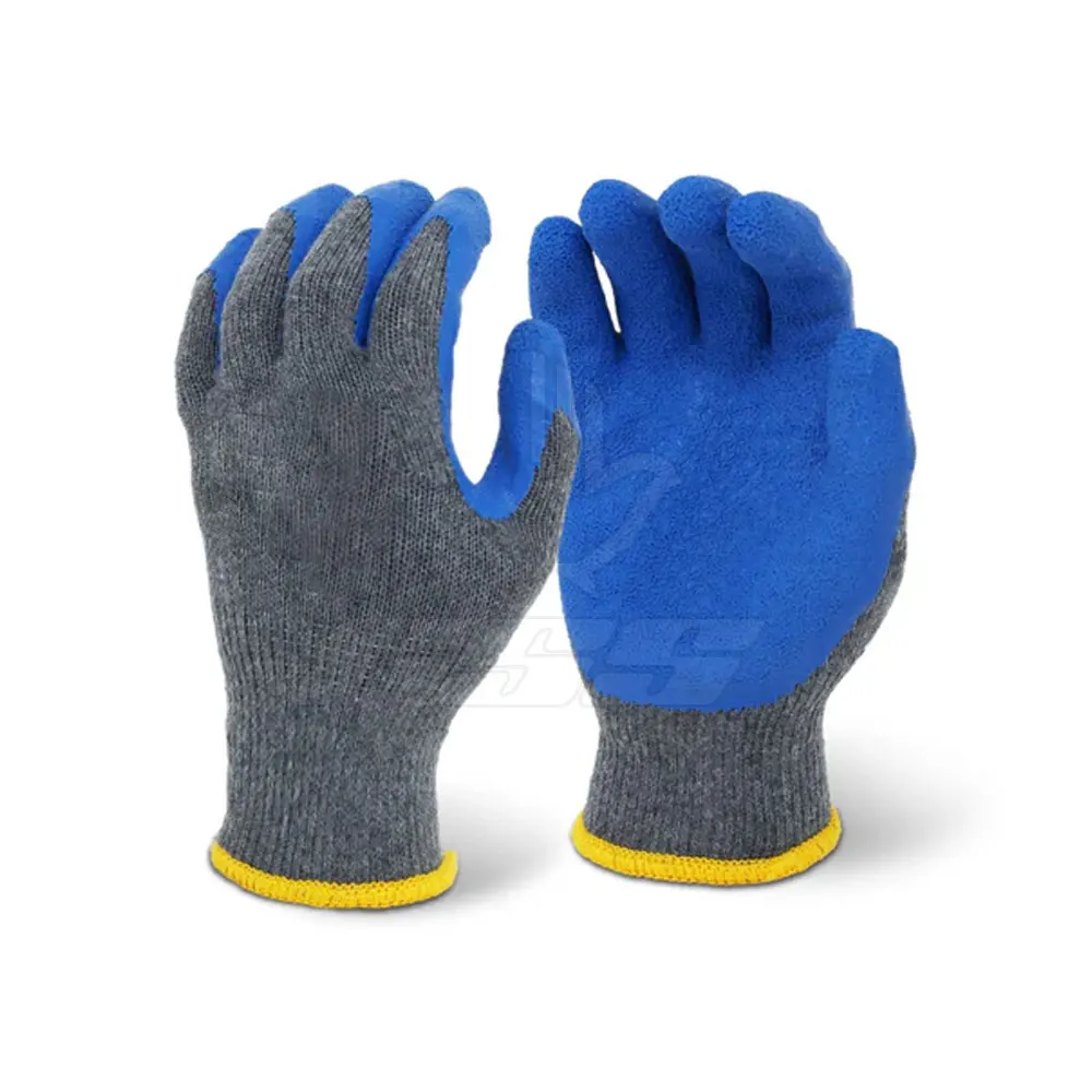2024 Custom Logo Printed Coated Gloves Comfortable Breathable PVC Made Natural Rubber Nitrile OEM Service Available Hot Selling