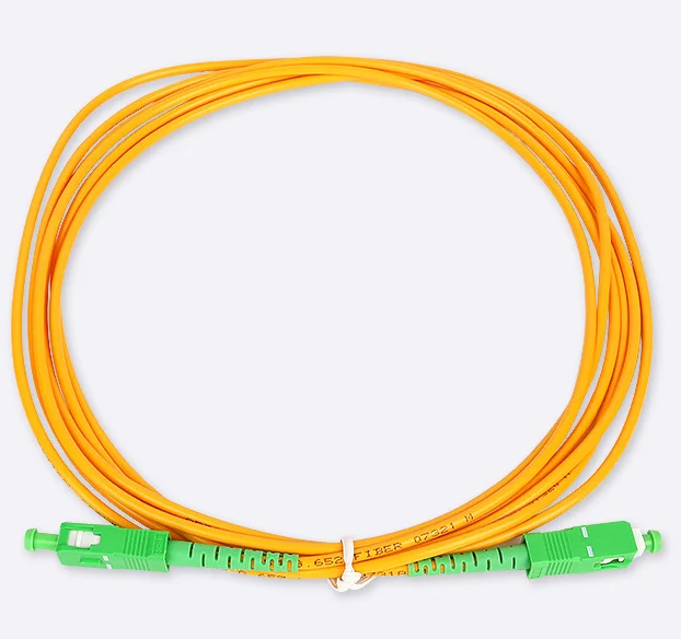 Telecom-grade SC/UPC fiber optic patch cord single-mode pigtail patch cord SC single-core and dual-core fiber optic cable