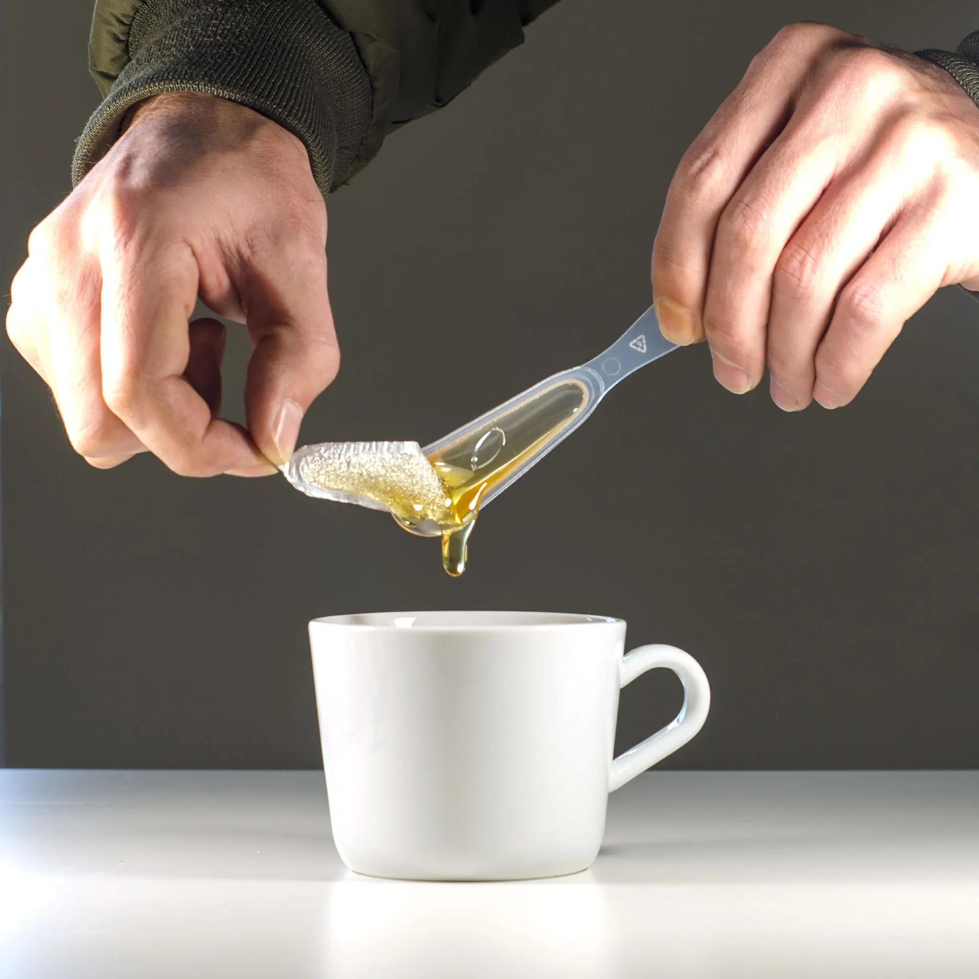 Pure Honey Spoon Pine Natural Honey %100 Natural 50 Pcs Honey Spoon 7 Gr x 50 Pcs