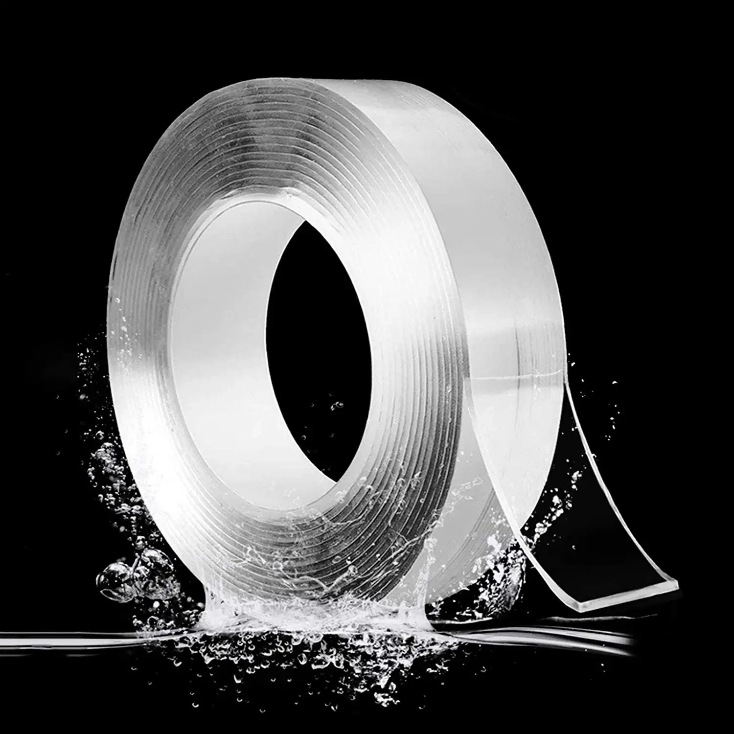 Double Sided Washable Adhesive Tape,Strong Viscosity Self Adhesive Rug Carpet Seaming Gel Transparent Nano Tape