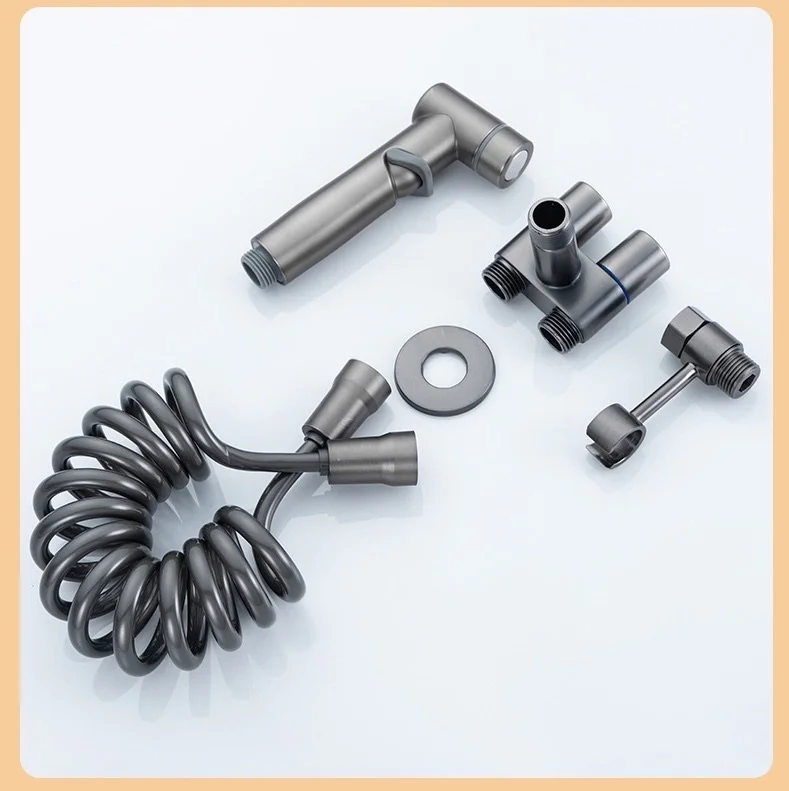 China manufacturer 1 in 2 out Angle valve Cleaning Wall Hung Toilet Bidet Sprayer Shattaf Double Handle Shunt Faucet Diverter