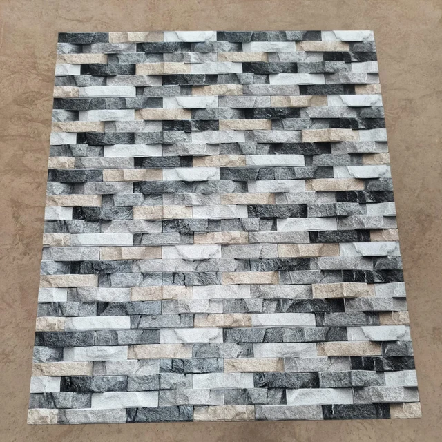 Modern 300x600 mm Porcelain Exterior Wall Tiles Natural Stone Mosaic High Elevation Anti-Slip Outdoor Decoration Wall Tiles