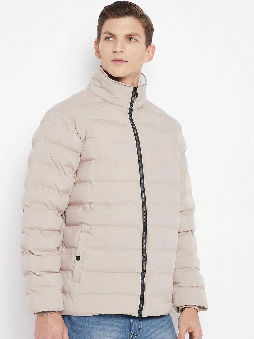 Custom Logo Men Puffer Jacket with Hooded / Parkas Thicken Padded puffer Jacket Windproof