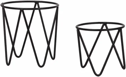 New Metal Floor Plant Pot Set of 3 Ideal for Indoor Outdoor Home Decor Round Planter with Metal Plant Stand (Gold