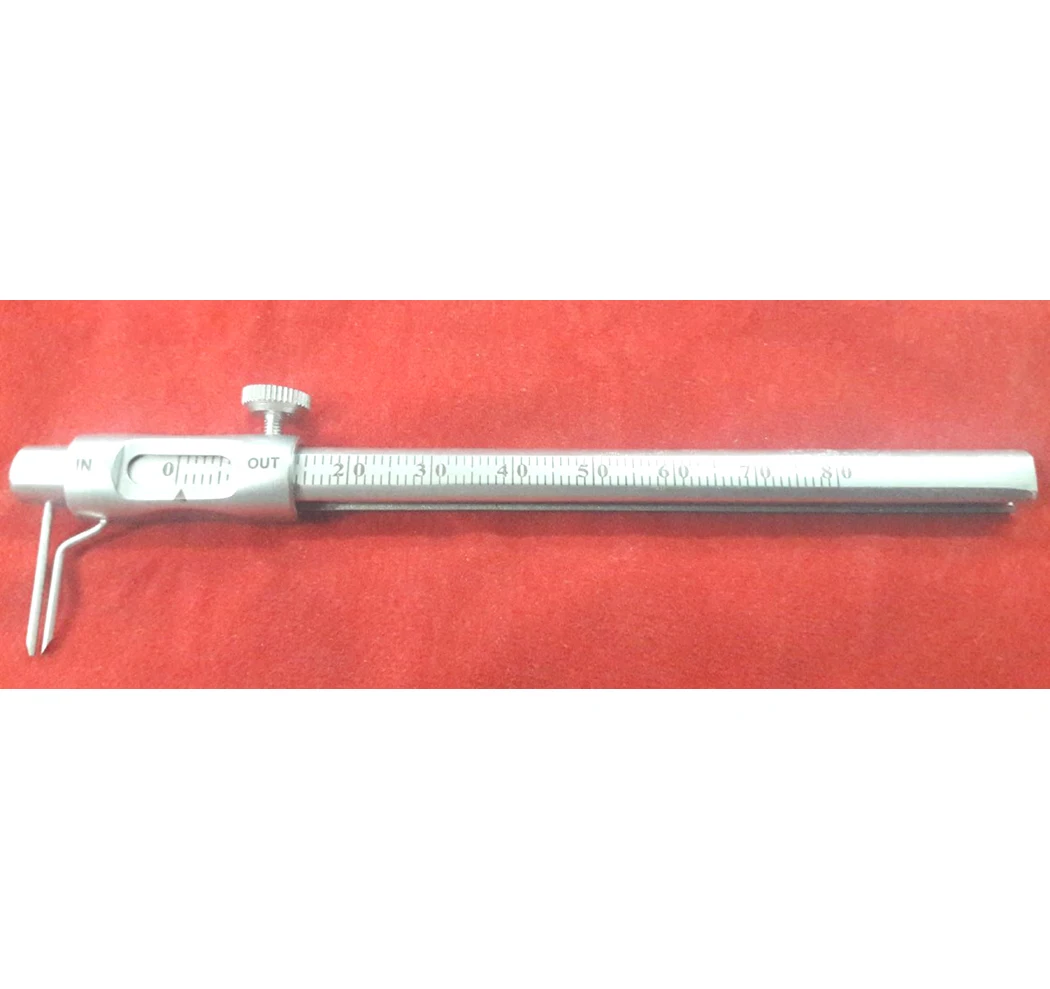 Krekeler Caliper Sliding Measuring Caliper 0-90 MM Round Gauge Dental Vernier Calipers Implant Instruments Surgical Instruments