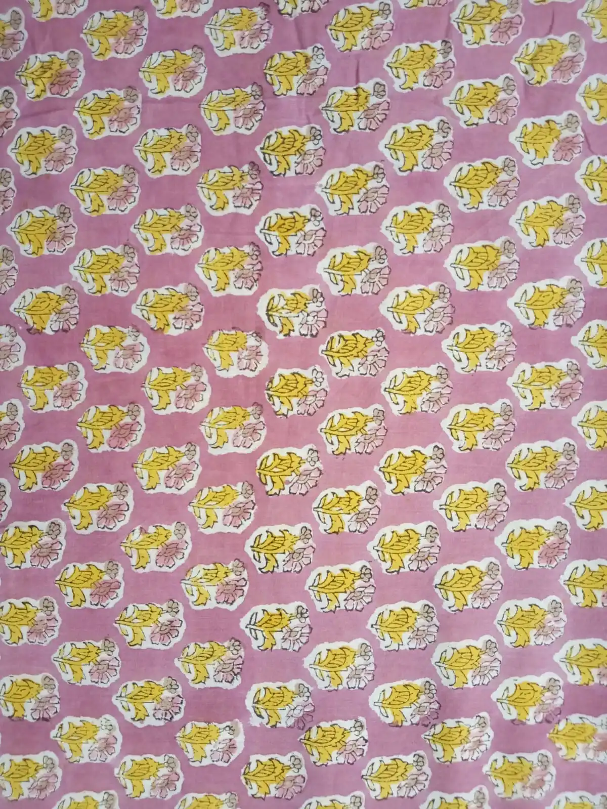 yard fabric cotten fabric hand block print fabric light pink fabric wooden hand blocjk fabric block print