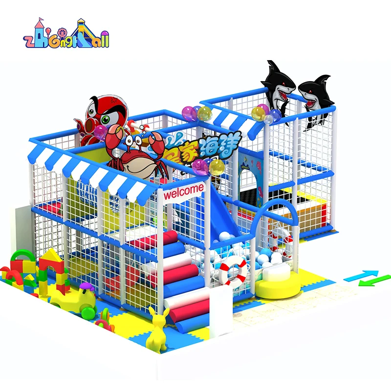 Shopping mall commercial playground toy set equipment kids indoor game play center ball pit pool