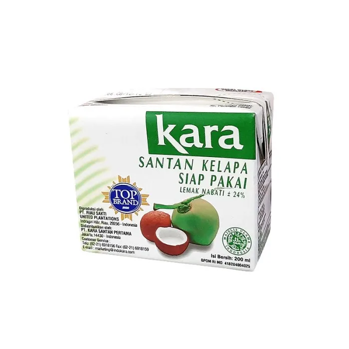 WHOLESALE Other Food & Beverage Kara Santan 200ml Bag Coconut Cream Indonesia Products. CHEAP