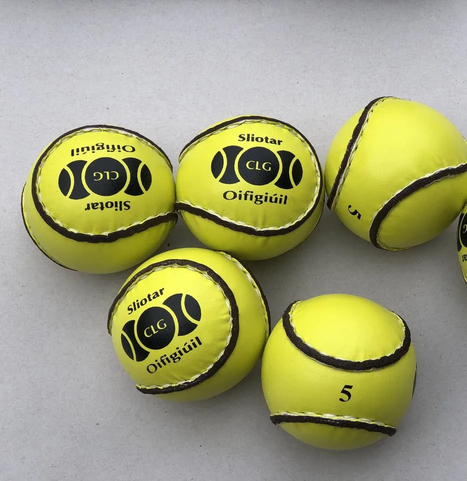 OEM Wholesale Personalized Hurling Balls Sliotars Official Balls Yellow Hurling Balls Sliotars GAA Official