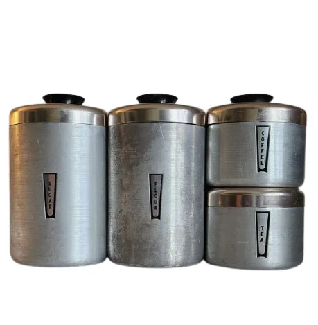 Metal Kitchen Canister Best Quality Metal Canister Home Kitchen Tabletop Storing Usage Supplied by India
