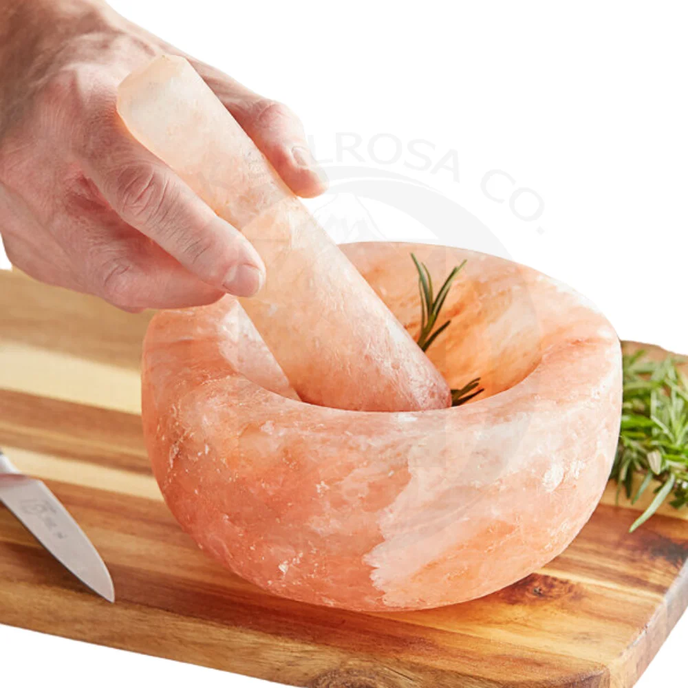 Himalayan Salt Kitchen Mortar and Pestle For Grinding Herb For Sale Premium Salt Products Manufacturer From Pakistan