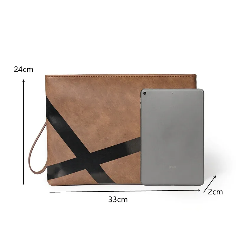 PU Leather Clutch Bag Men Handbags Fashion Casual Men Clutches Large-capacity Clutch Bag Male Envelope