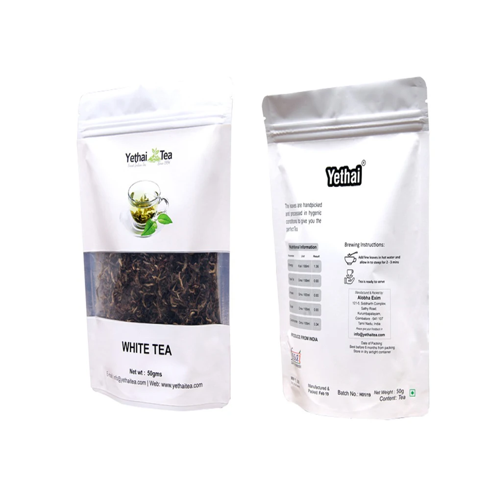 New Factory Sale 100% Fresh White Loose Leaf Tea From Indian Supplier
