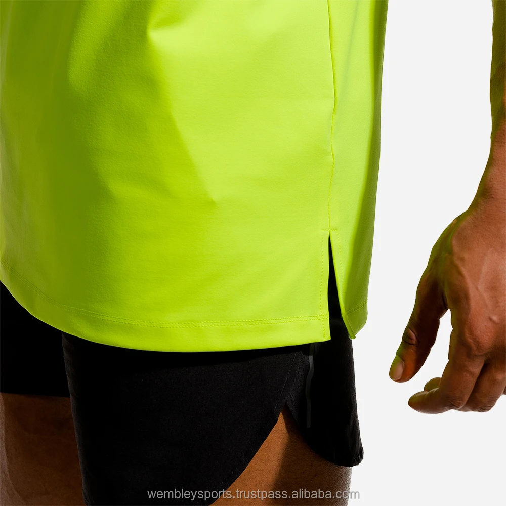 Custom logo plain blank mens gym stringer tank top High quality cotton sport body building fitness running Vest