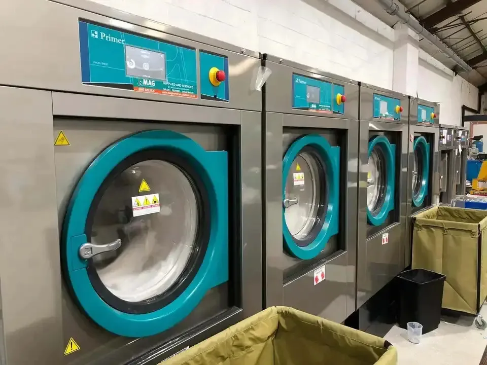 Commercial Industrial High Spin Washer Extractor Stainless Steel Front Loading Laundry Press Machine for Hotels