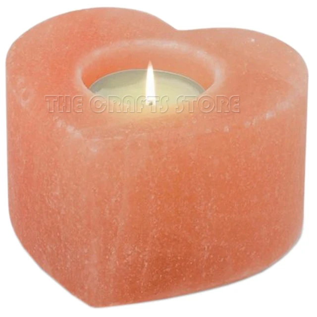 Pink Himalayan Crystal Rock Tea Light Candle Holder Customized Himalayan Salt Candle Holders