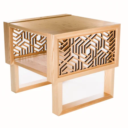 Patio Wooden Coffee Table Handcrafted Customize Accent Side Panel Interhangeable Wholesale Furniture