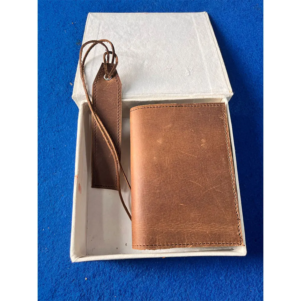 Best Quality Handmade Rifilling Leather Journals with Book Mark and Gift Boxes Available Custom Size and Color