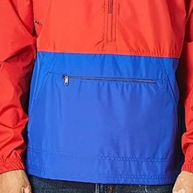 Spring Fashion quarter zipper Mens Mountaineering Outdoor Jacket Casual Sports Windbreaker Jacket