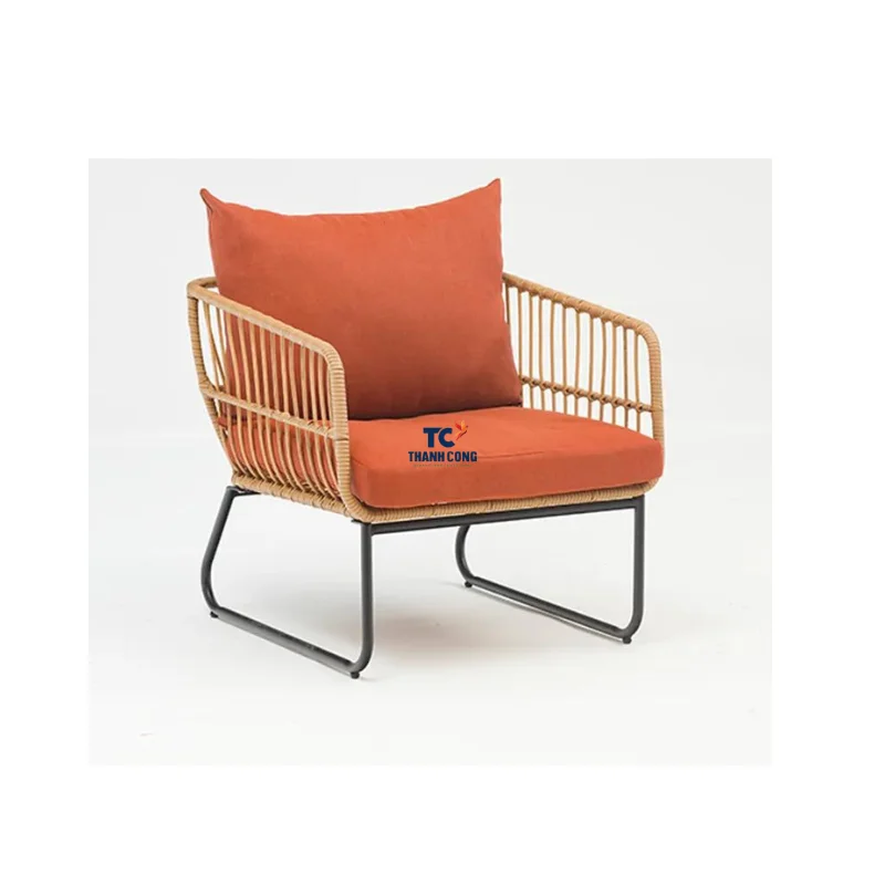 HOT RattanOutdoor Dining Table and Chair Modern Garden Furniture Set Luxury Commercial Hotel Restaurant Frame Style Living -RF03