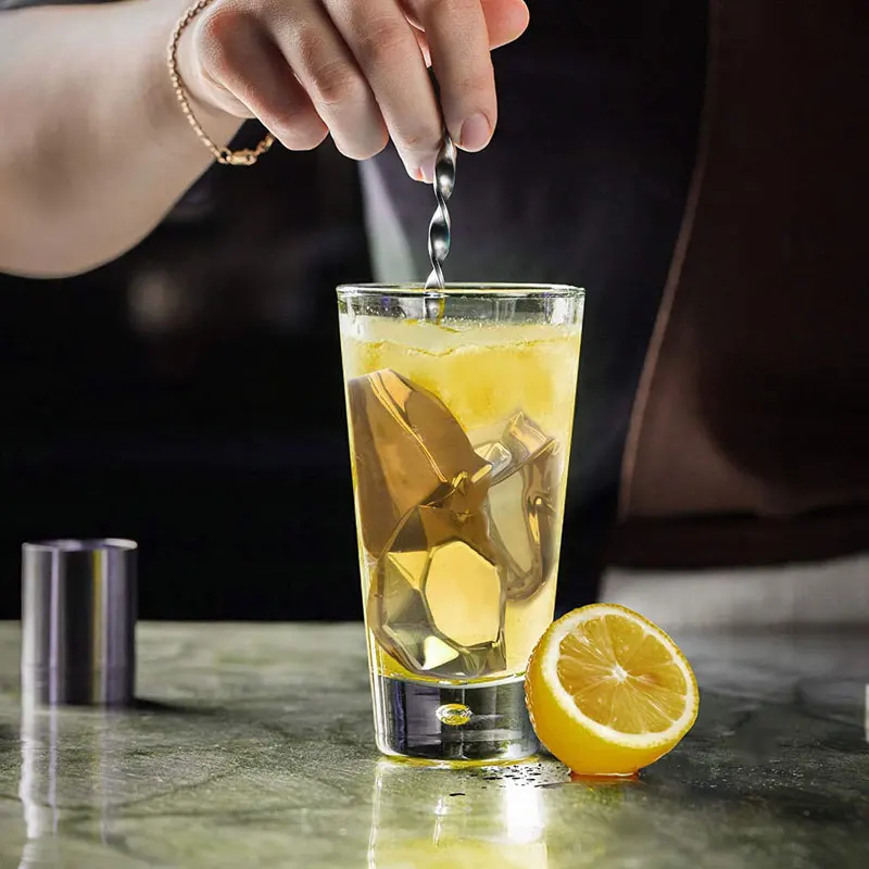 Clean Small Cute Mini Freezer Stones Whisky Stainless Steel Reusable Block Refreezable Ice Cubes