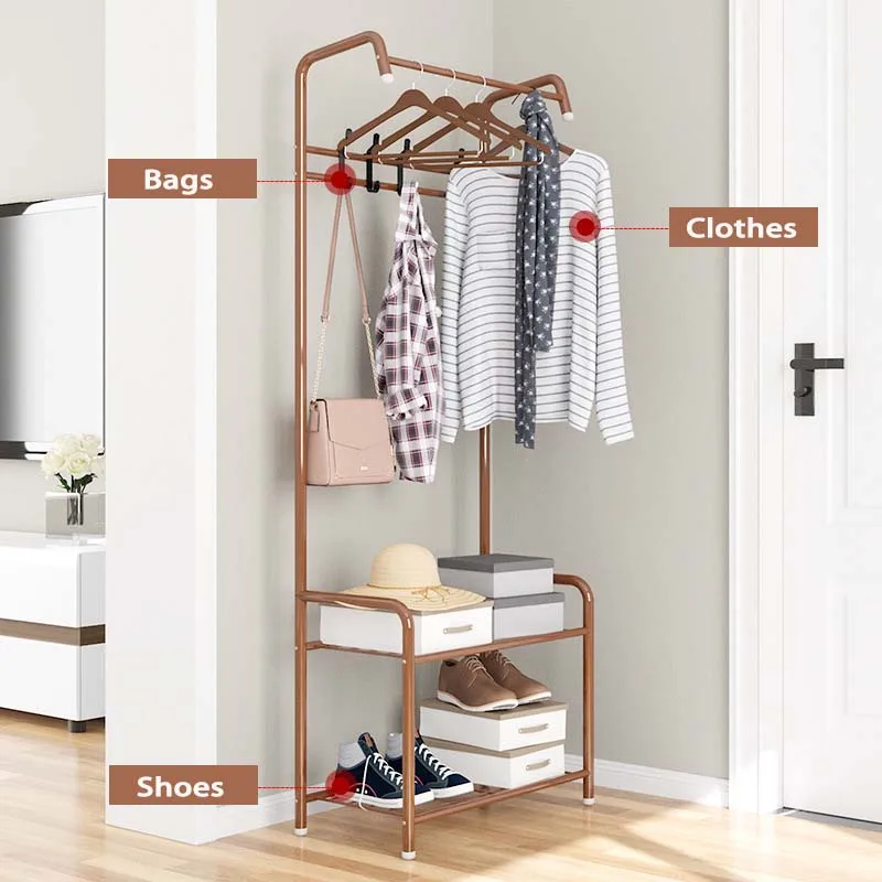 Household Clothing Rack Wholesale Doorway Shelf Heavy Duty Simple Shoes Clothes Rack