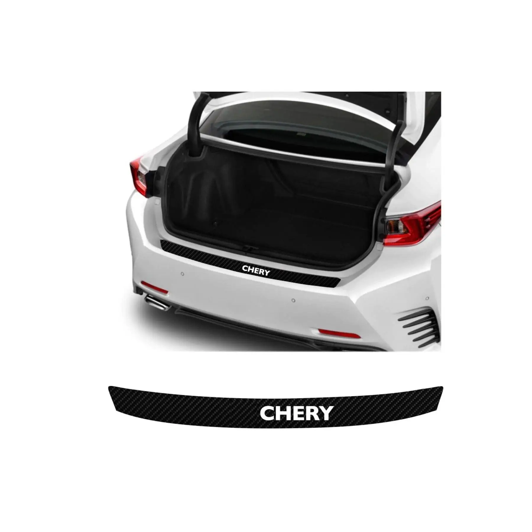 -Совместимый аксессуар для Chery Kimo Auto задний бампер багажник протектор Наклейка 92*7 см