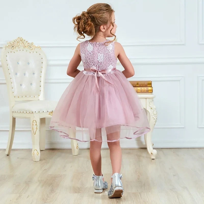Conyson High Quality Lace Dress For Baby Girls Toddler Girl Baptism Clothing Kids Princess Party Ball Gown Little Girl Dresses