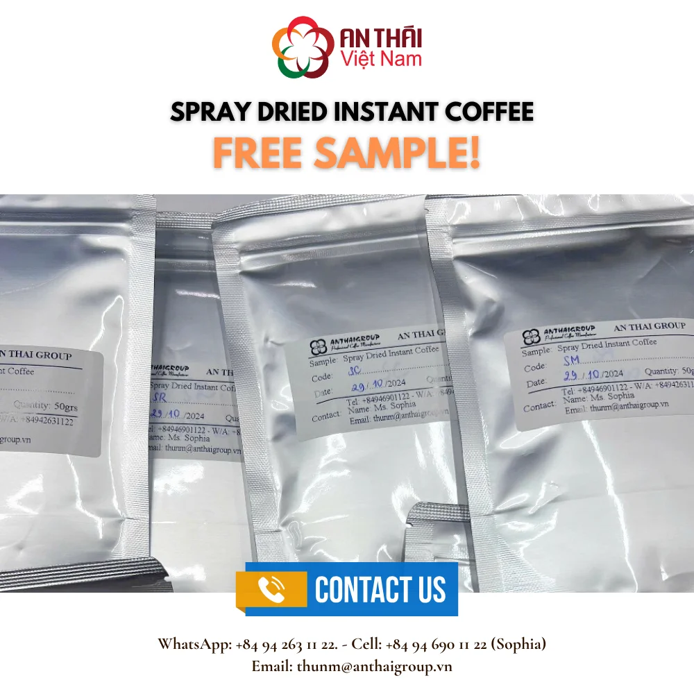 INSTANT COFFEE FACTORY ROBUSTA INSTANT COFFEE WHOLESALE SUGAR-FREE INSTANT COFFEE POWDER