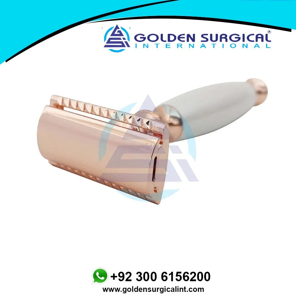 Rose Gold Vintage Shaver Styling Shaving Knife Manual Shaver Best Quality Shave Bamboo Handle Shaving Safety Razor